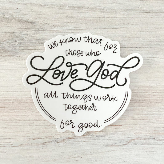 Love God Sticker